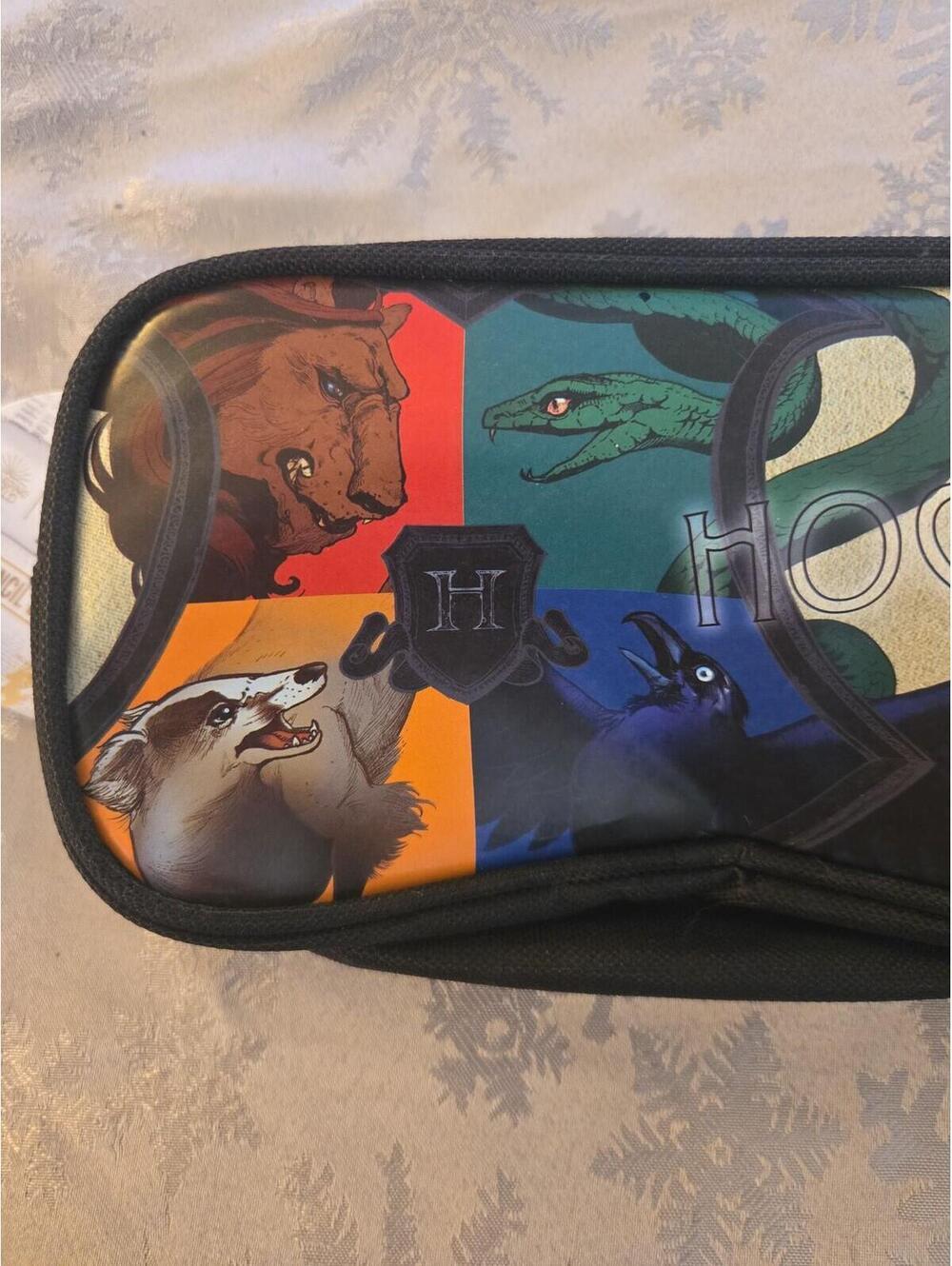 Official Harry Potter Hogwarts Houses Pencil Case NWT - Picture 1 of 5